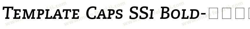 Template Caps SSi Bold字体转换